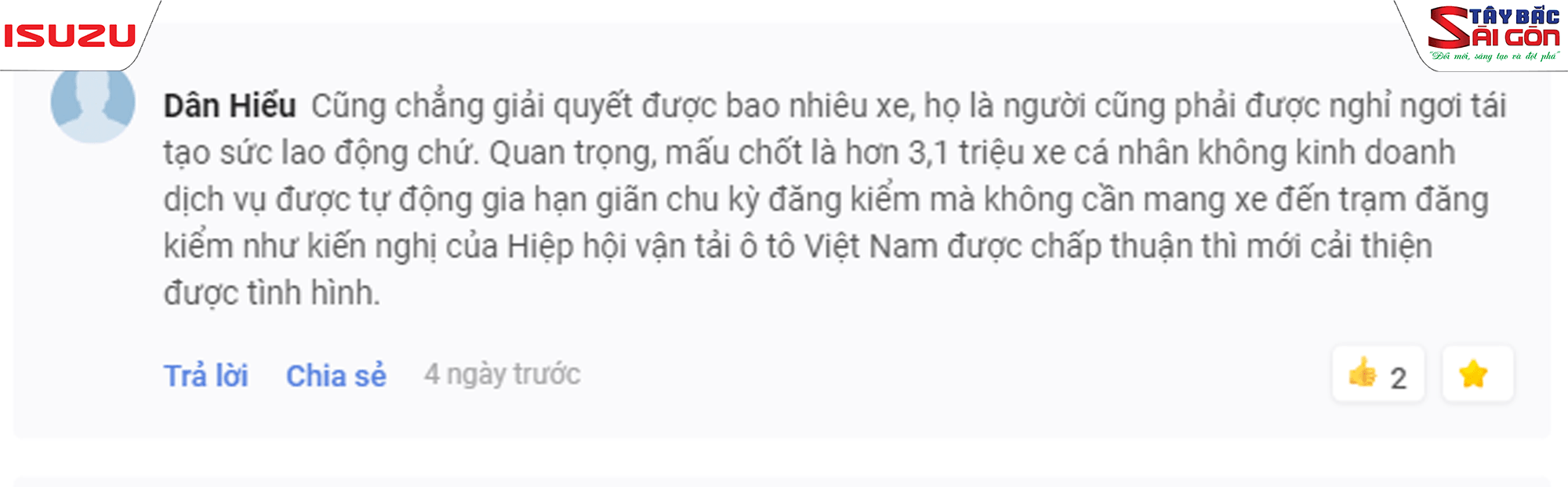 Phản hồi tích cực từ người dân