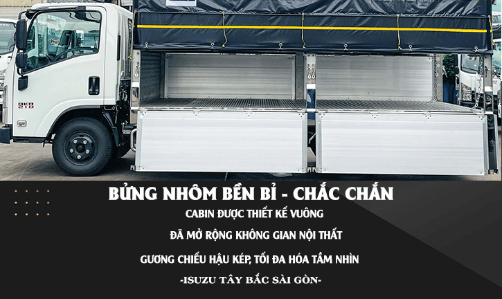 Xe tải mui bạt bửng nhôm ISUZU QKR210