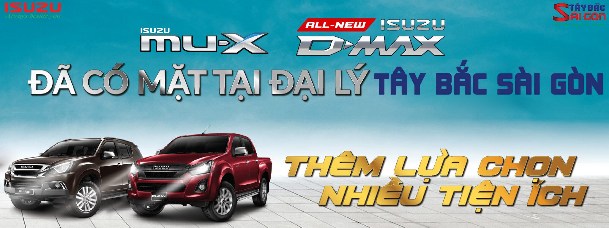 ISUZU Tây Bắc Sài Gòn – Đại lý phân phối dòng xe Isuzu All New D-Max và Isuzu Mu-X