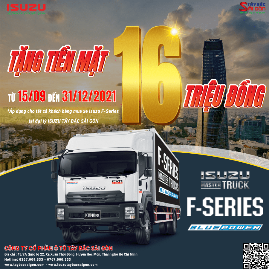 Tặng tiền mặt 16 triệu