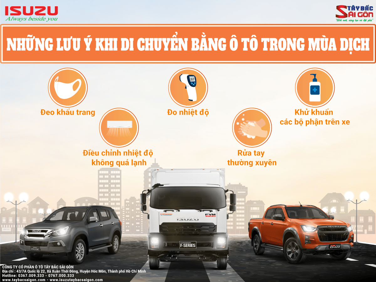 NHỮNG ĐIỀU CẦN LƯU Ý KHI DI CHUYỂN BẰNG Ô TÔ TRONG MÙA DỊCH
