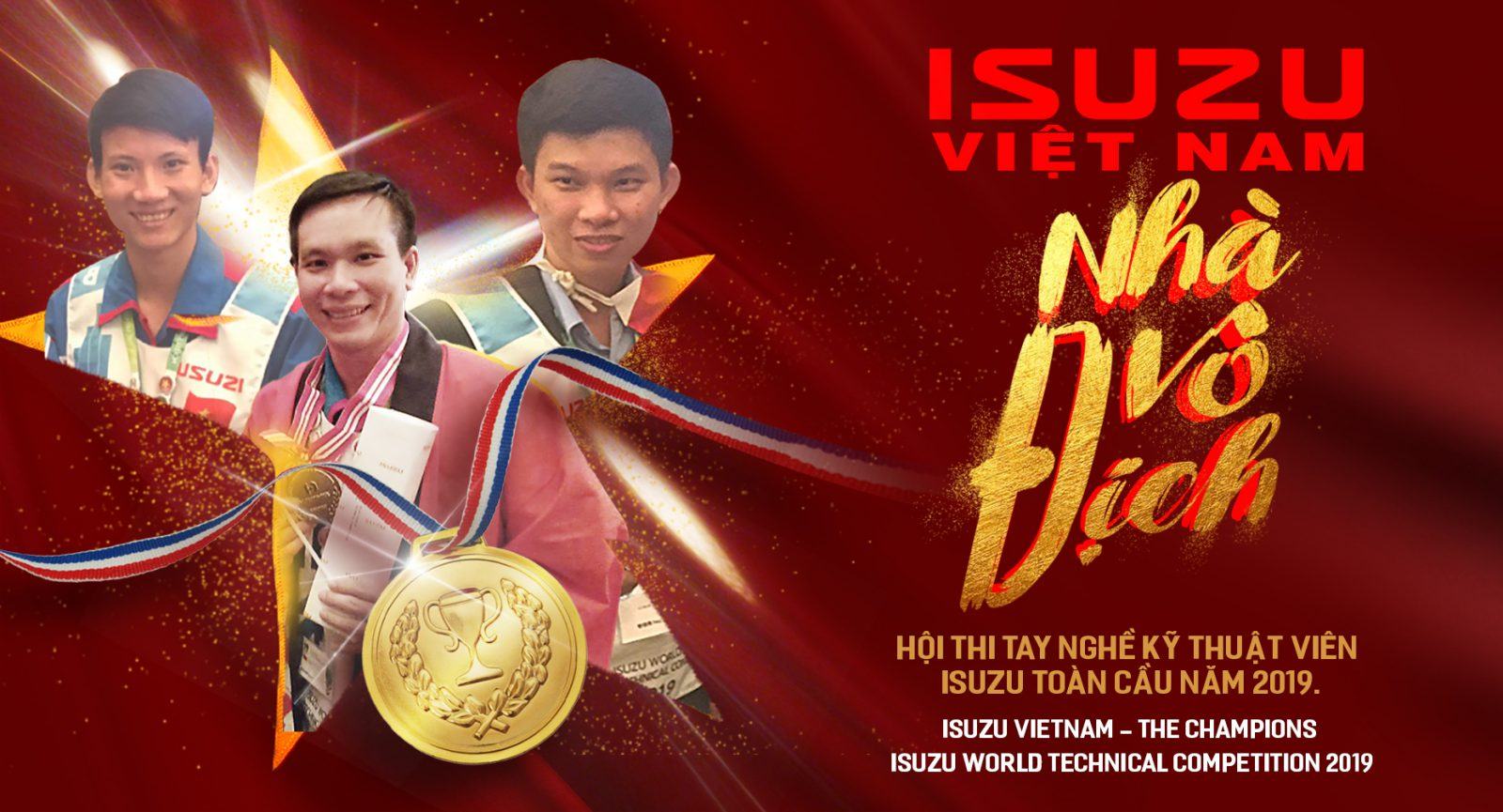 Isuzu việt nam vô địch hội thi tay nghề kỹ thuật viên Isuzu toàn cầu (I-1 Grand Prix) 2019