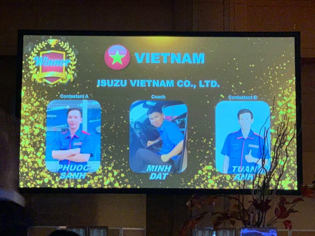 Isuzu việt nam vô địch hội thi tay nghề kỹ thuật viên Isuzu toàn cầu (I-1 Grand Prix) 2019