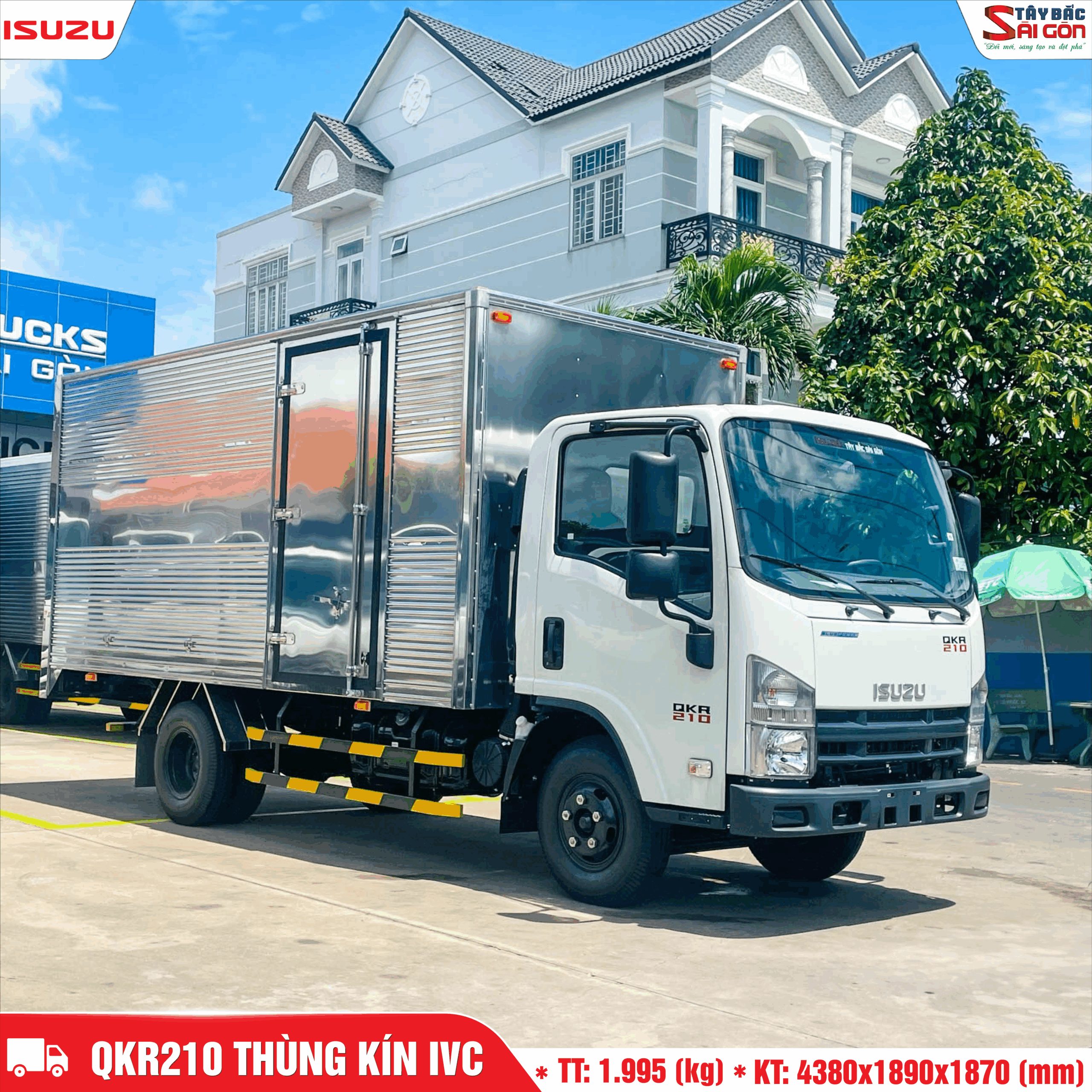 Xe Tải Isuzu QKR210 1.9 Tấn Thùng Kín0