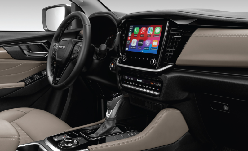 Nội thất MU-X Premium tập trung vào tính ứng dụng, tiện lợi