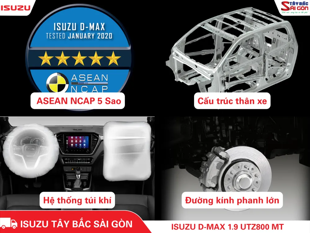 Các tính năng an toàn trên ISUZU 4x4 DMAX