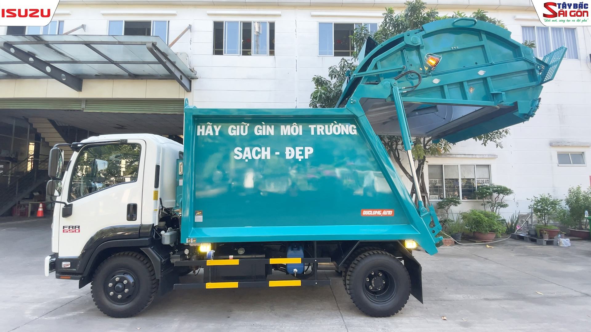 xe ép rác đức long