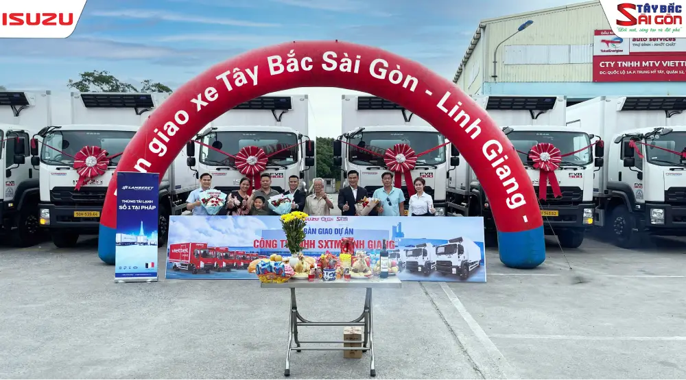 Cột mốc hợp tác giữa ISUZU Tây Bắc Sài Gòn và Công ty Linh Giang