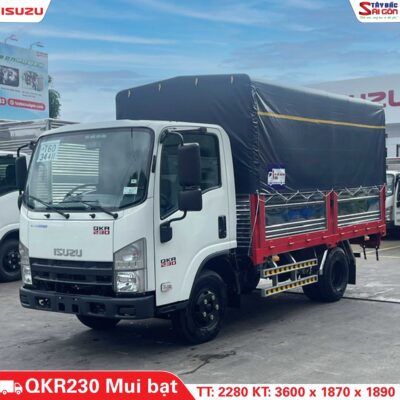 Xe Tải Isuzu QKR230 2.4 Tấn Thùng Mui Bạt