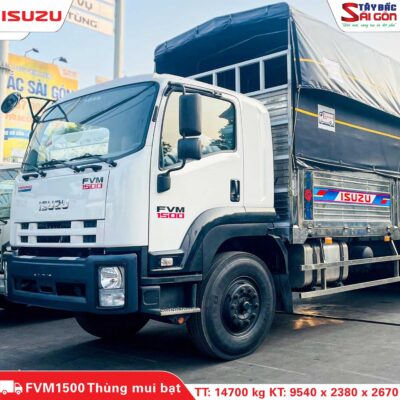 Xe Tải Isuzu FVM1500 15 Tấn Thùng Mui Bạt (Xe cũ)