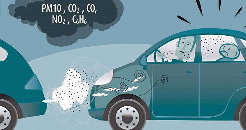 Khí thải từ nhiên liệu lái xe gây ô nhiễm môi trường Khí thải từ nhiên liệu lái xe gây ô nhiễm môi trường