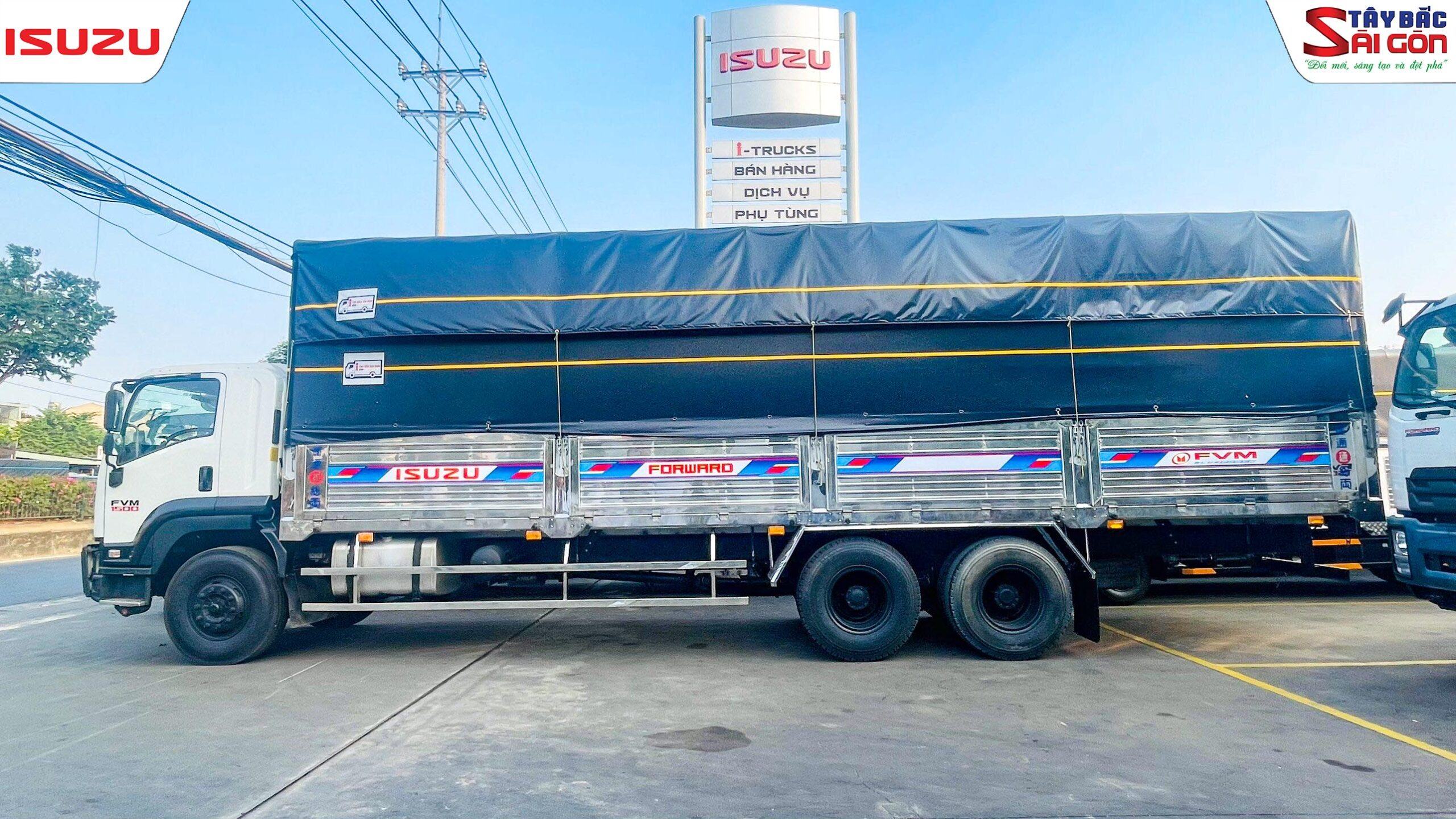 [Đã bán] Xe Tải Isuzu FVM1500 15 Tấn Thùng Mui Bạt (Xe cũ)