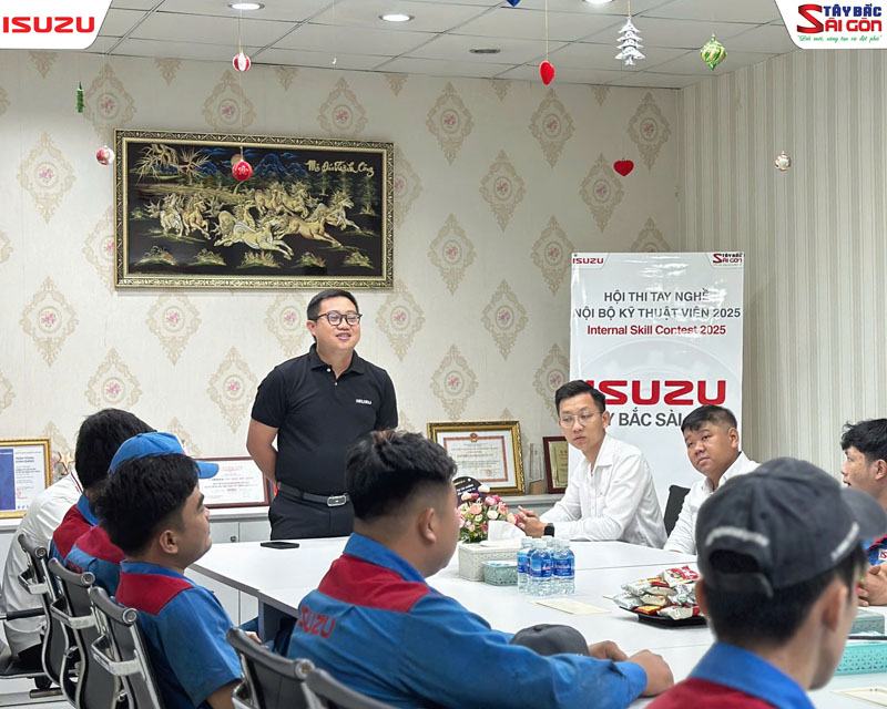 Hội thi tay nghề nội bộ Kỹ Thuật Viên ISUZU Tây Bắc Sài Gòn