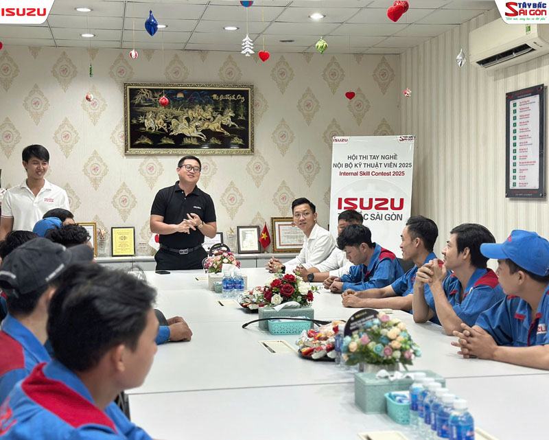 Hội thi tay nghề nội bộ Kỹ Thuật Viên ISUZU Tây Bắc Sài Gòn