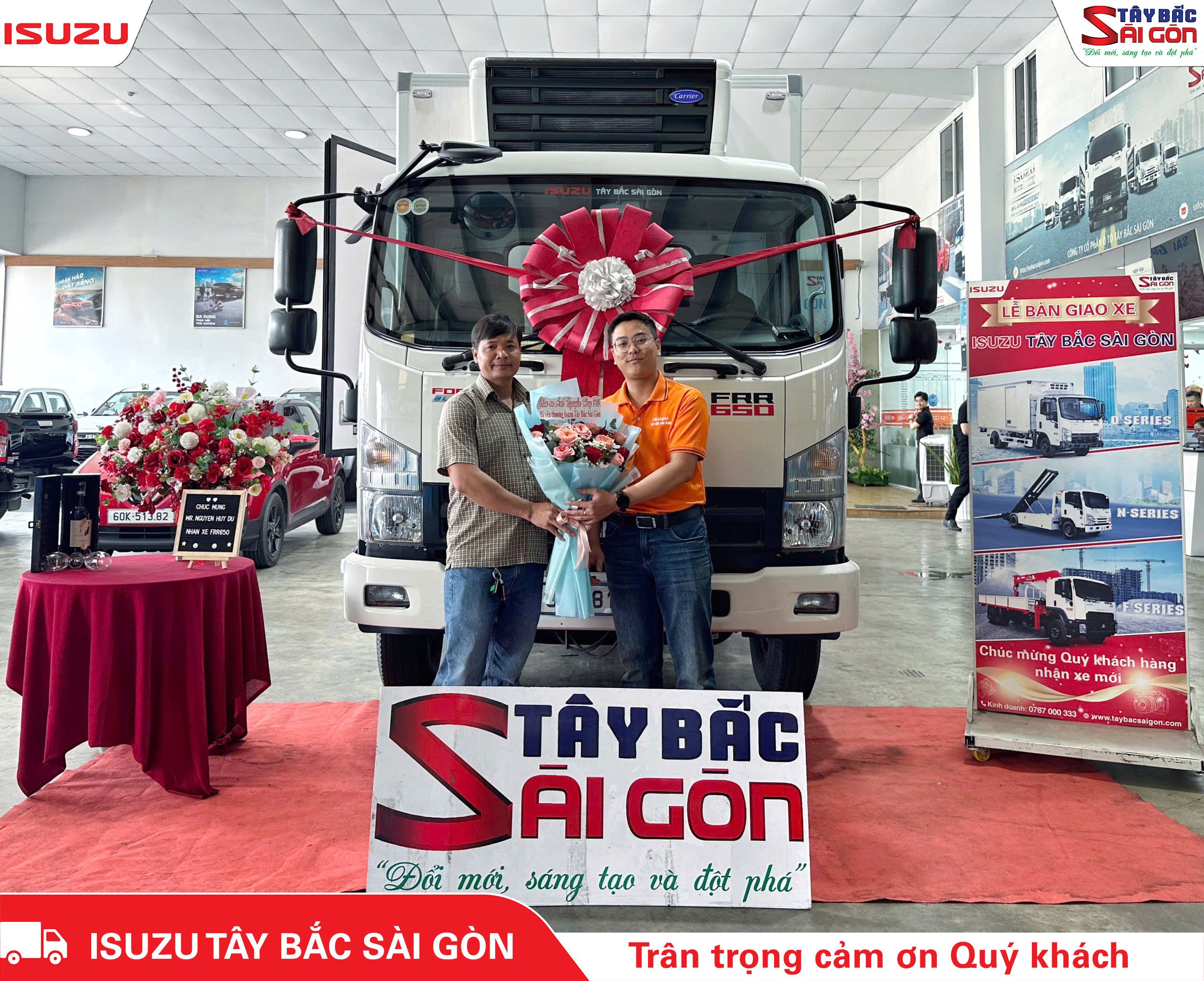 Xe đông lạnh 5.6 tấn ISUZU FRR650 thùng Lamberet