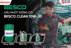 Besco Clean 10W-30: Dầu nhớt chuyên dùng cho xe Isuzu