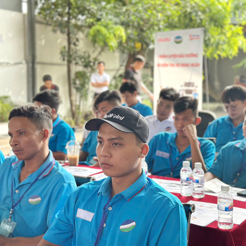 Hình ảnh: Buổi đào tạo lý thuyết về bao dưỡng và kiểm tra xe hằng ngày