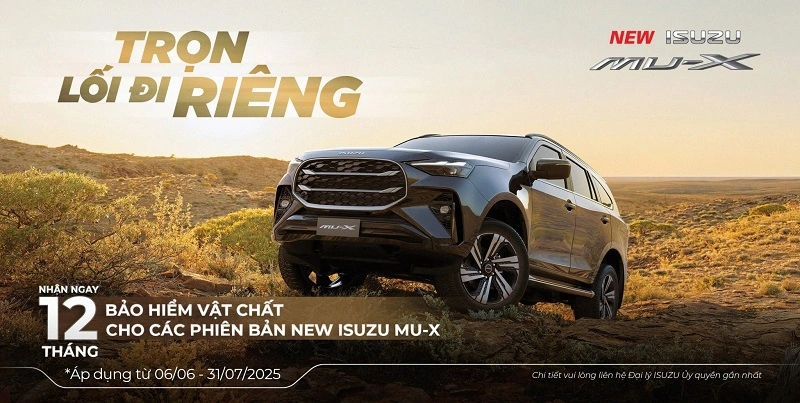 Ưu đãi lớn nhân dịp ra mắt NEW ISUZU mu-X 2025