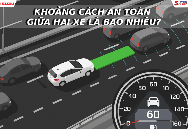 Khoảng cách an toàn giữa hai xe là bao nhiêu?