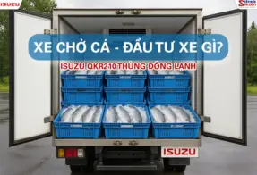 Xe chở cá, chở hải sản tươi sống – ISUZU QKR210 xe tải thùng lạnh