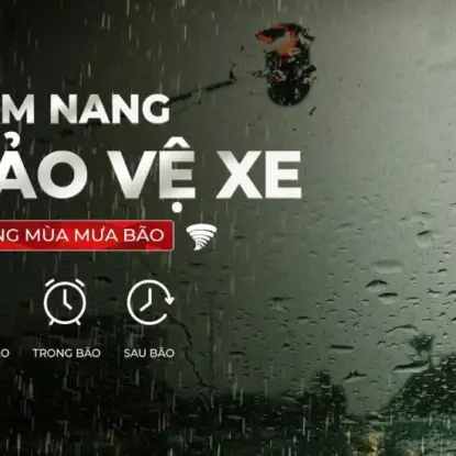 CẨM NANG BẢO QUẢN XE Ô TÔ ISUZU MÙA MƯA BÃO