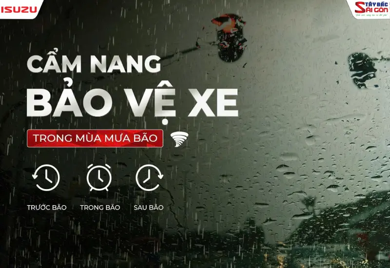 Cẩm nang bảo quản xe ô tô mùa mưa bão