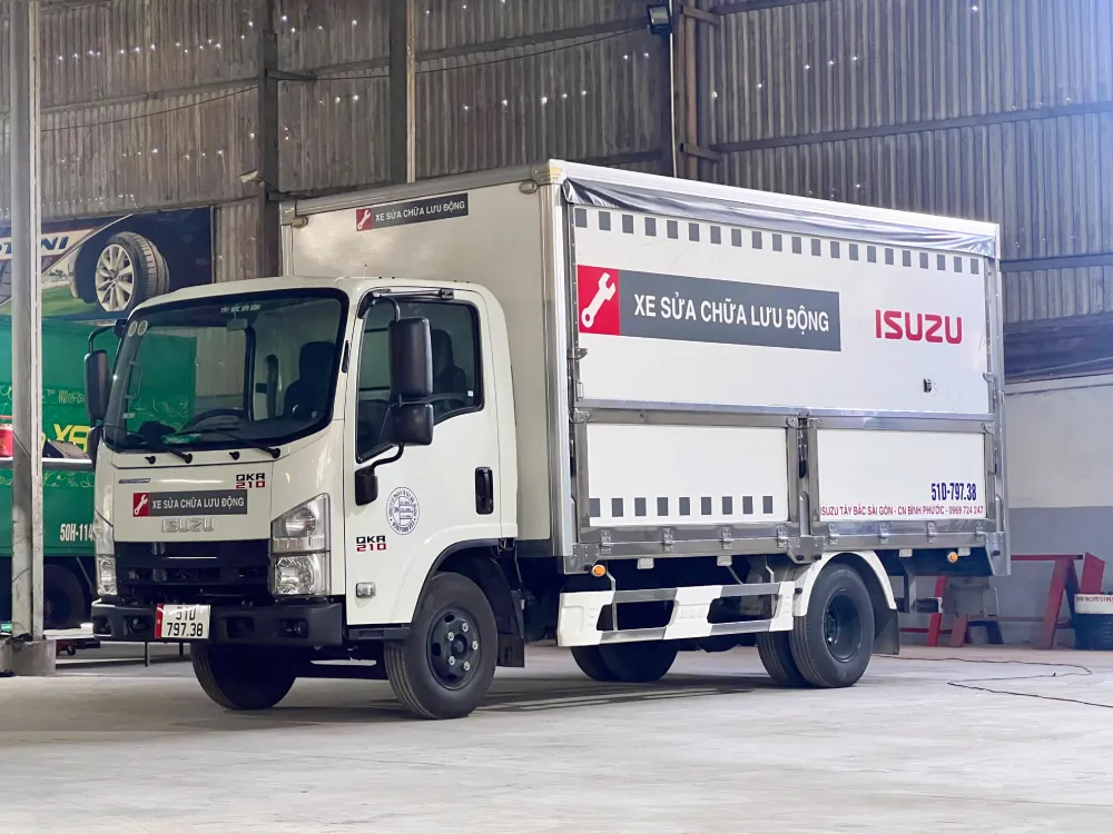 Xe sửa chữa di động tại ISUZU Bình Phước
