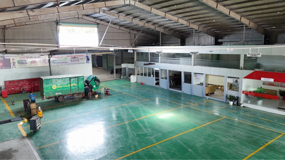 Xưởng tại ISUZU Bình Phước