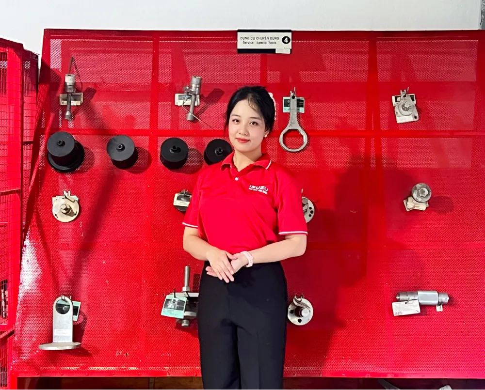Phòng tháo lắp tại ISUZU Bình Phước