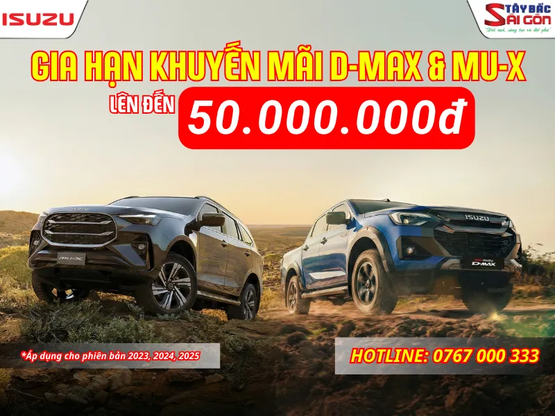 Khuyến mãi ISUZU D-MAX và Mu-X
