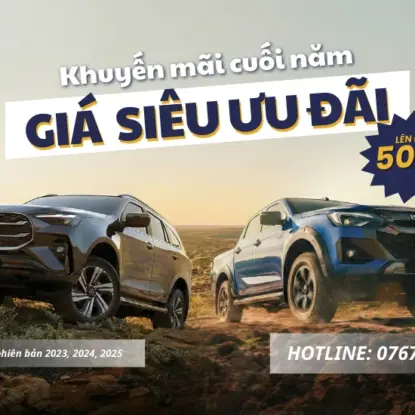 TIẾP NỐI KHUYẾN MÃI: ISUZU D-MAX & MU-X GIẢM TỚI 50 TRIỆU ĐỒNG