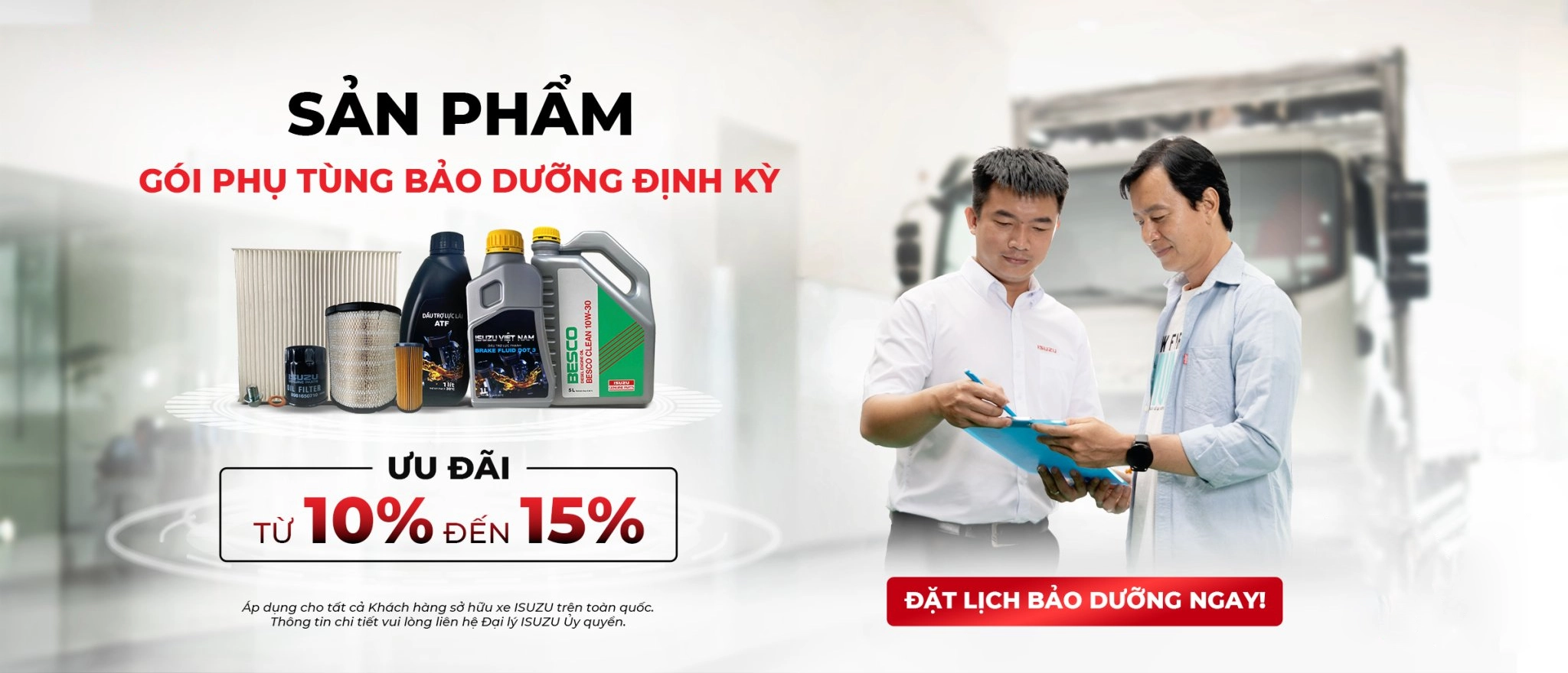 Gói phụ tùng chính hãng ISUZU