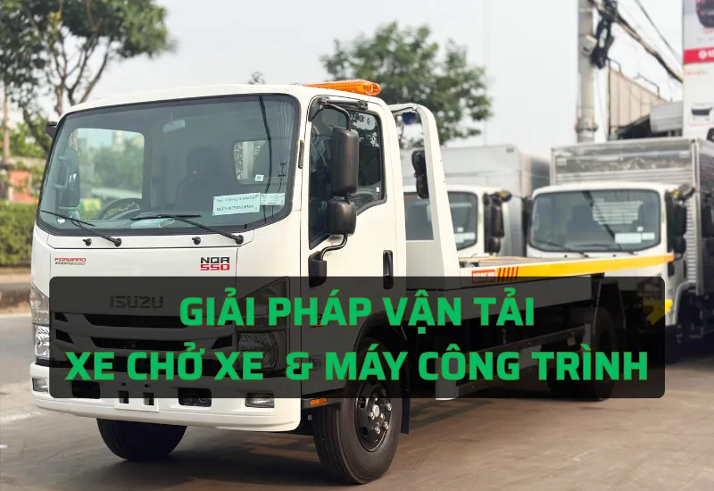 ỨNG DỤNG XE SÀN TRƯỢT: GIẢI PHÁP XE CHỞ XE Ô TÔ & MÁY CÔNG TRÌNH TỐI ƯU
