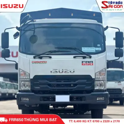 FRR650 XE TẢI THÙNG MUI BẠT – XE THÙNG BẠT 6.4T