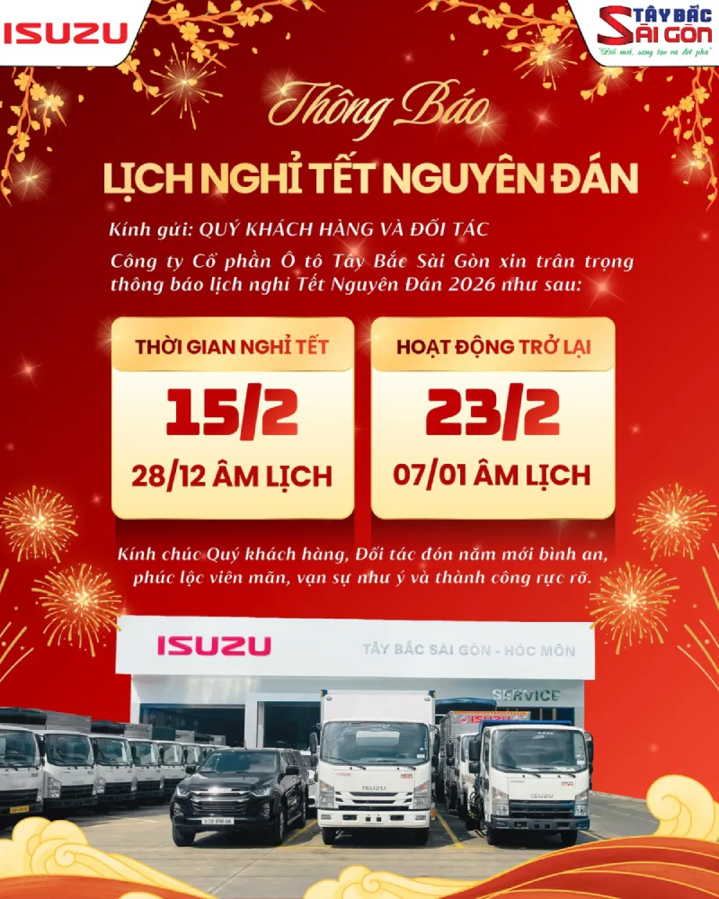 Lịch nghỉ Tết Nguyên Đán 2026