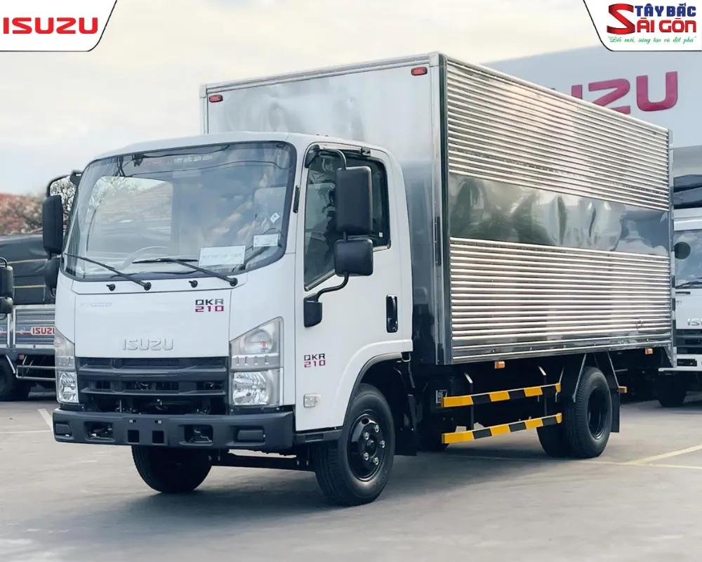 Giá phí đăng kiểm xe ô tô tải Isuzu 1.9 tấn thùng kín siêu tiết kiệm