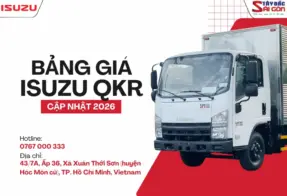 CẬP NHẬT BẢNG GIÁ XE TẢI NHỎ ISUZU QKR (THÁNG 3/2026)