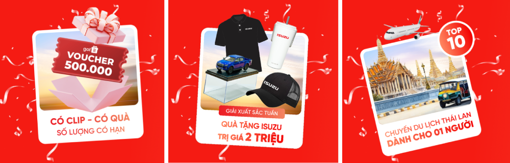 Giải thưởng chương trình Hành trình ISUZU của tôi