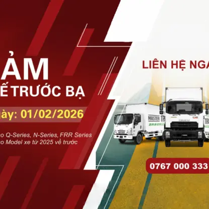 HỖ TRỢ LỆ PHÍ TRƯỚC BẠ XE TẢI TỪ 01/02/2026