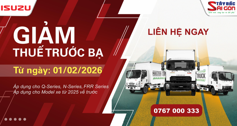 Hỗ trợ lệ phí trước bạ cho khách hàng mua xe tải