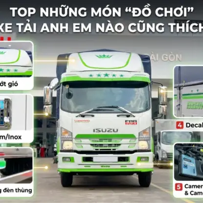 ĐỒ CHƠI XE TẢI ISUZU: TỔNG HỢP CÁC OPTION PHỔ BIẾN & LƯU Ý KHI LẮP ĐẶT
