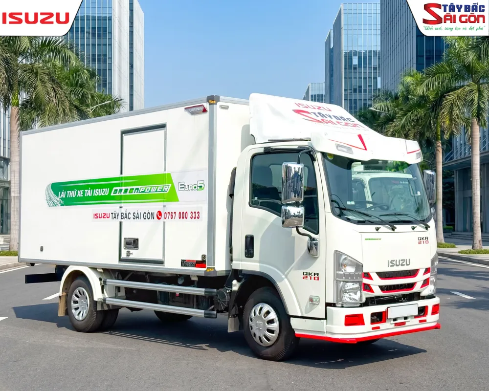 Báo giá lăn bánh Isuzu QKR 210 thùng kín composite