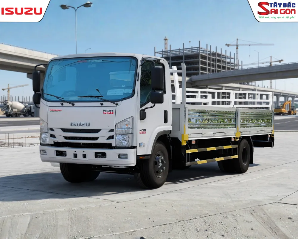 Bảng giá xe Isuzu 5 tấn NQR550 thùng lửng