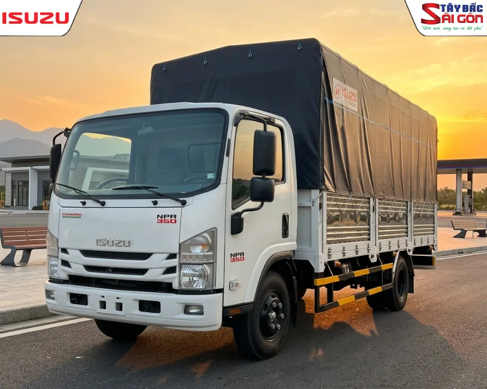 Xem giá xe Isuzu NPR350 3.5 tấn thùng mui bạt