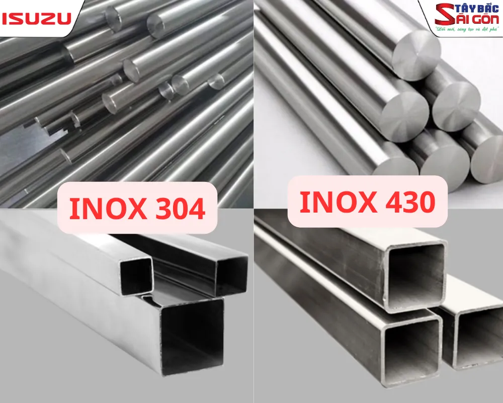Phân biệt các mác thép inox 304 và inox 430 làm vách thùng kín