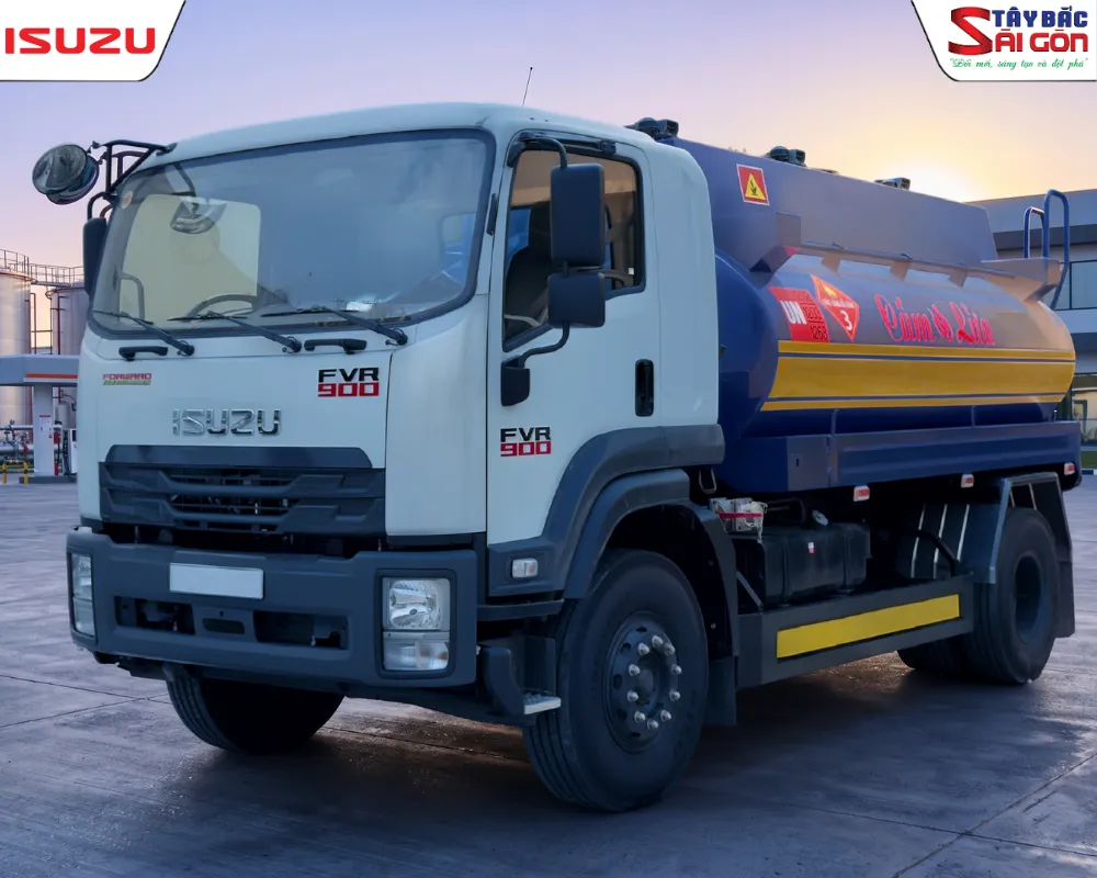 Báo giá xe bồn xăng dầu Isuzu 8 tấn FVR900