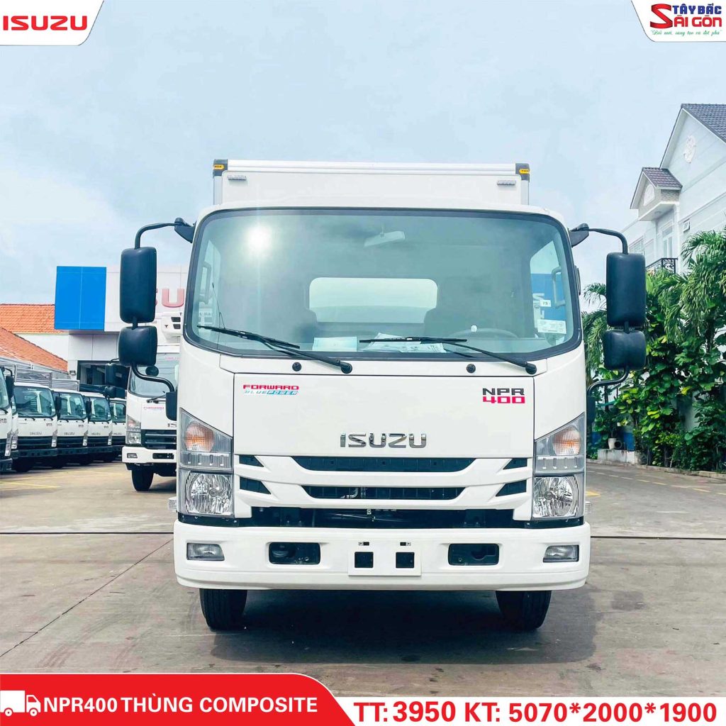 Xe Tải NPR400 Isuzu 3.9 Tấn Thùng Composite