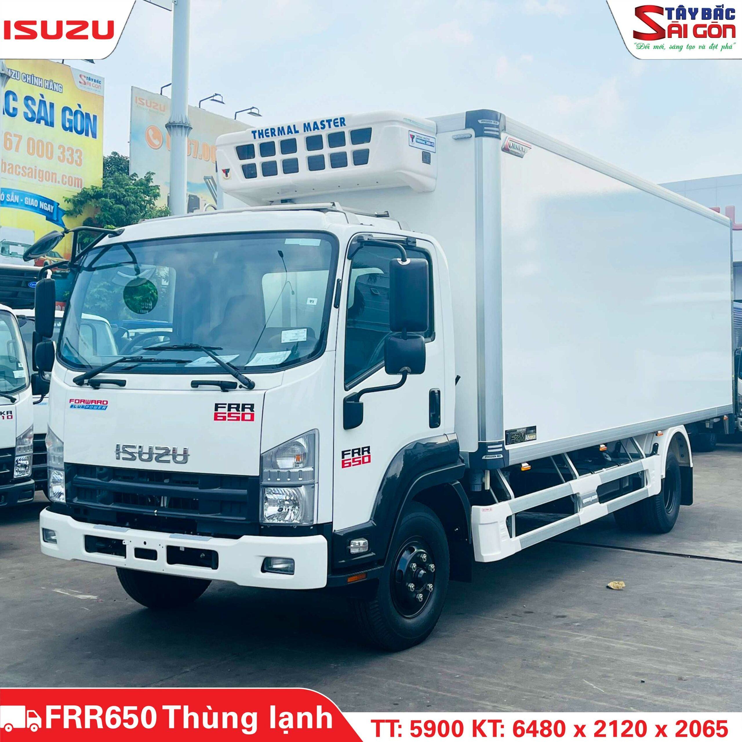 Xe Tải Isuzu FRR650 5.9 Tấn Thùng Đông Lạnh