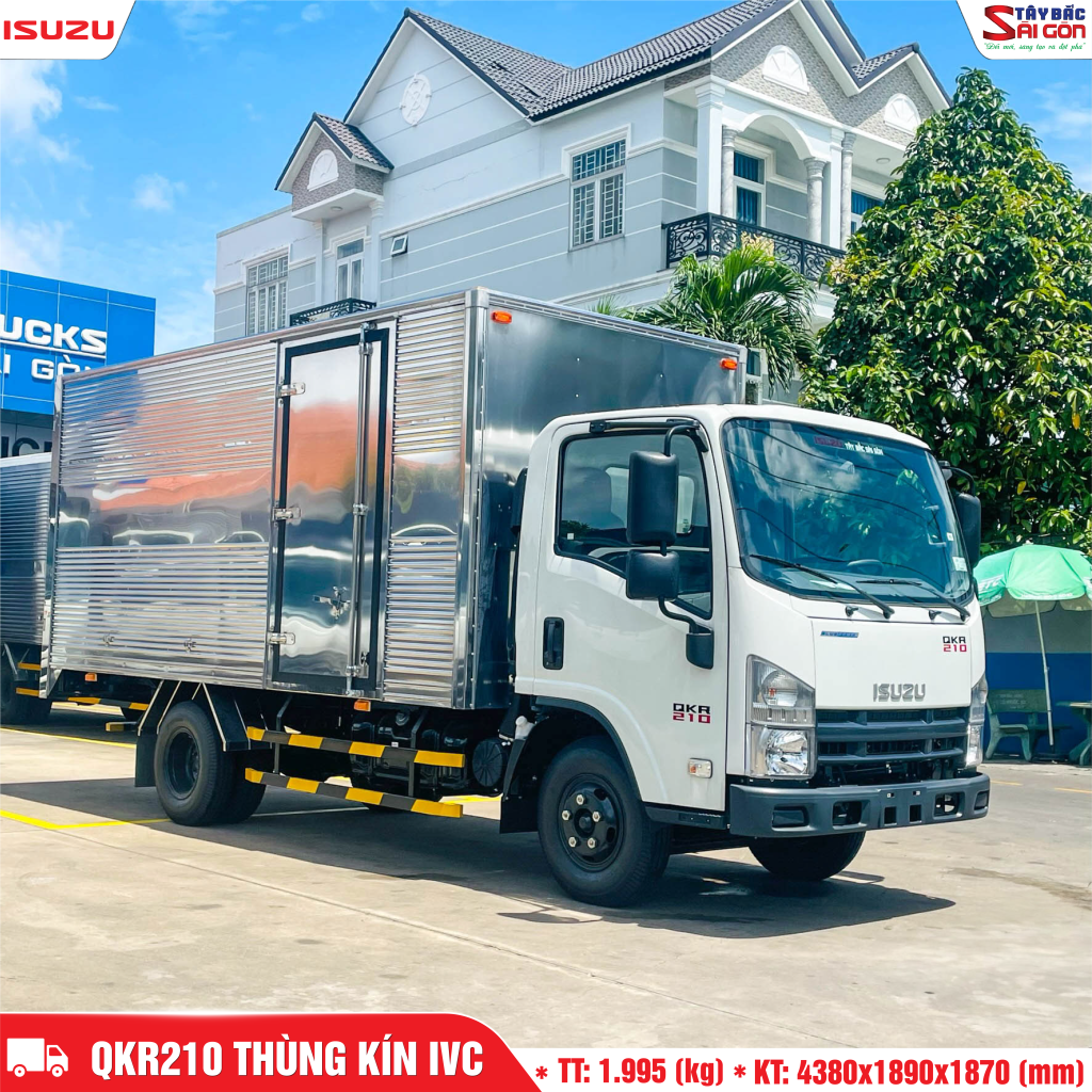 Xe Tải Isuzu QKR210 1.9 Tấn Thùng Kín