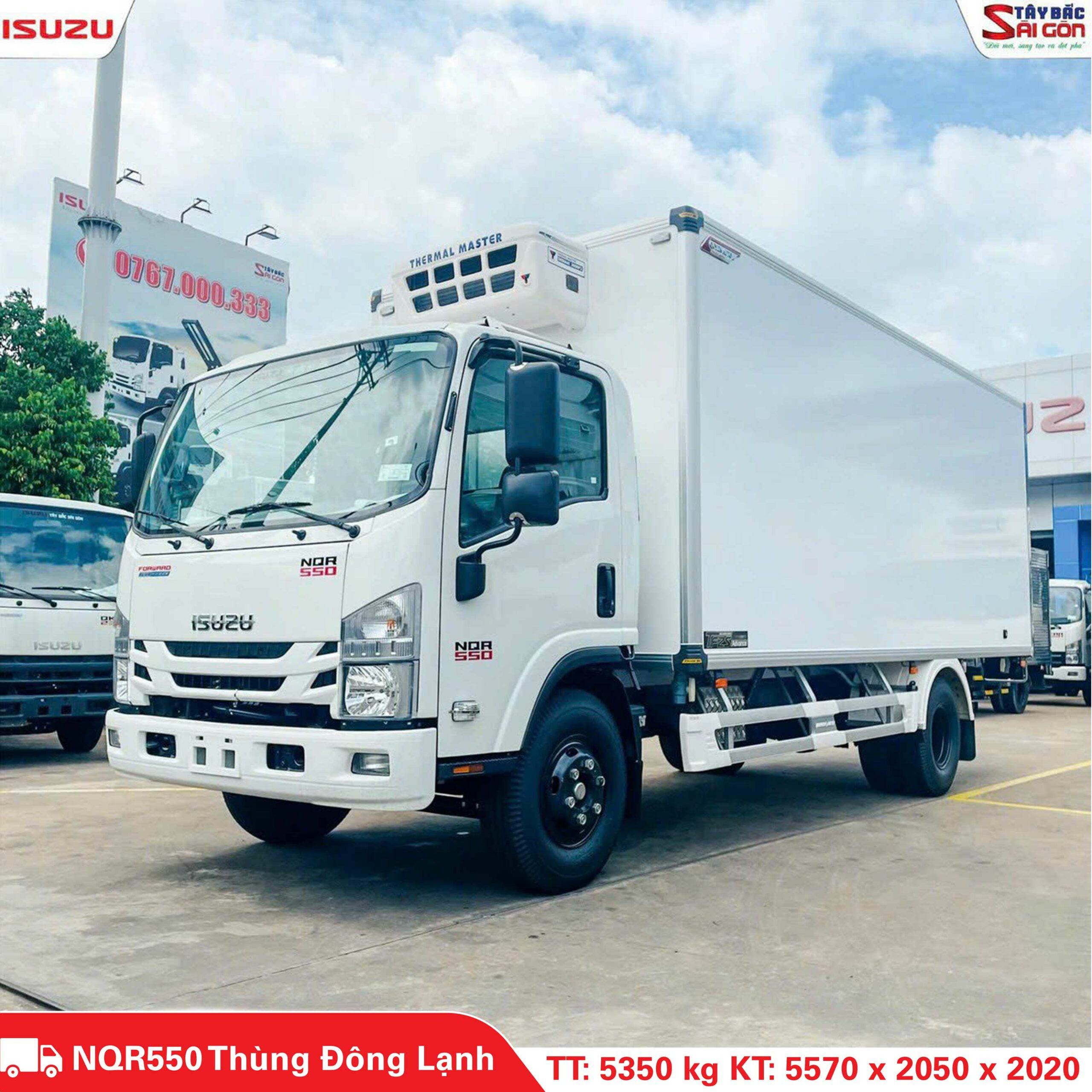 Xe Tải NQR550 Isuzu 5.350 Tấn Thùng Đông Lạnh